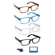 Boost Eyewear Blue Light Blocking Reading Glasses, Antiglare Lenses, Traditional Frames, 4PK 20175